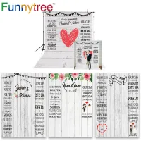 Funnytree photography wood wallpaper backdrop wedding decor Bridal photocall boda custom photo background photophone photozone Cleaning Tools