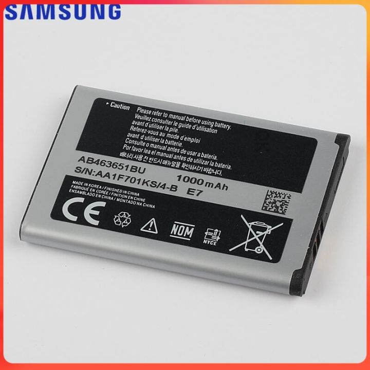 แบตเตอรี่-samsung-original-สำหรับ-j800-s3650-l700-w559-s5628-c3222-s7070-s5608-s3370-b3410-f339-ab463651bc-ab463651be-ab