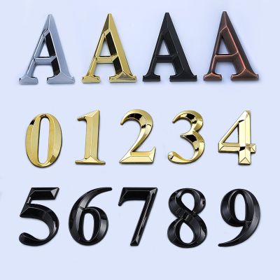 House Number Outdoor Adhesive Letters Digits Apartment Hotel Company Nameplate Residential Door Plate Residential Number Plaque