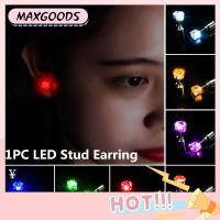 MAXG เครื่องประดับ ปาร์ตี้ ของขวัญ ผู้หญิงผู้ชาย ตุ้มหู กะพริบ ต่างหู LED ต่างหูสตั๊ด