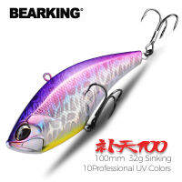 BEARKING 100มม.32G Professional Wobblers Fishing Tackle เหยื่อตกปลาเหยื่อสั่นได้สำหรับตกปลาน้ำแข็งประดิษฐ์อุปกรณ์เสริม