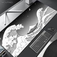 Great Wave Mousepad Company Art Personalized 900x400 Xl Mouse Pad Black and White Gamer Keyboard Deskmat Play Mat Carpet 800x300