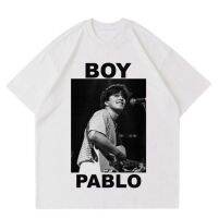 [Fashion] 【New】 เสื้อยืด BOY PABLO - FEELING LONELY bootleg vintage แขนสั้น ผ้าฝ้าย โอเวอร์ไซซ์ สีดํา ขาว ดํา สําหรับผู้ชาย ผู้หญิง 30s S-5XL