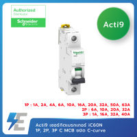 Schneider Acti9 เซอร์กิตเบรกเกอร์  iC60N 1P, 2P, 3P ชนิด C-curve