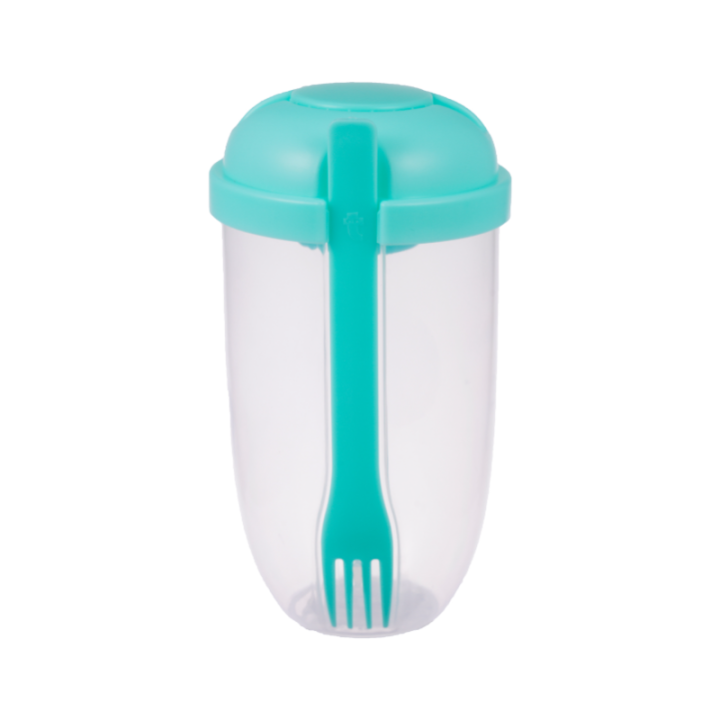 Breakfast Oatmeal Cereal Nut Yogurt Salad Cup Container Set with Fork