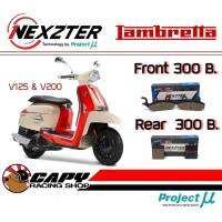 ผ้าเบรค Nexzter สำหรับ Lambretta V125,V200 หน้าและหลัง