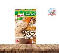 AJINO MOTOKnorr Soup  คนอร์ซุปสำเร็จรูปเข้มข้นรสครีมเห็ดใส่น้ำร้อน150mlคนเข้ากัน15วินาทีขนาด53.7gx3ซอง 味の素 クノールきのこのポタージュ