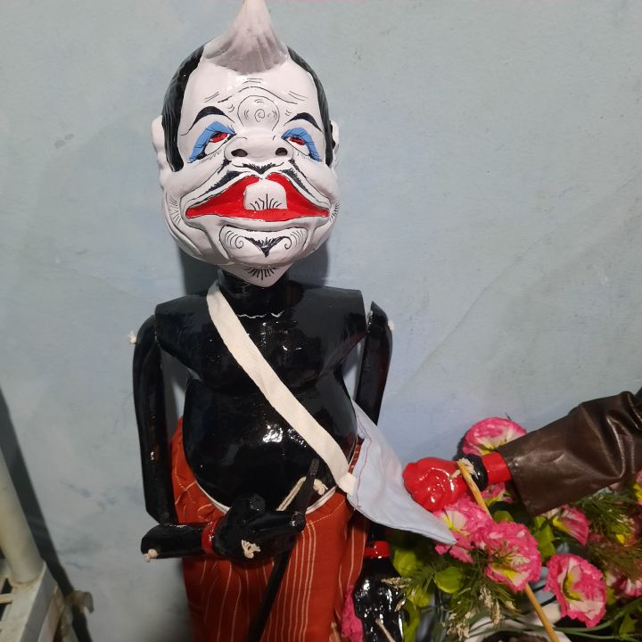 Wayang Golek Kayu T40cm Semar / Bodronoyo Seni Tradisional Jawa Sunda ...