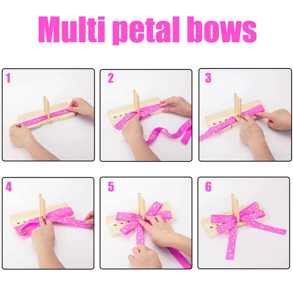 JYA store] Bow Maker Wooden Wreath Bow Maker Tool Durable Portable Bow Tie  Machine | Lazada Singapore