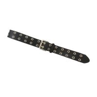 ♂ Womens Double Grommet Belt Retro Style 2 Hole Wide Belt Adjustable Punk Rock Belt for Club Halloween Cosplay Dancing Jeans