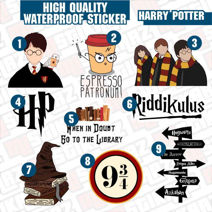 HARRY POTTER Waterproof Sticker Lazada PH