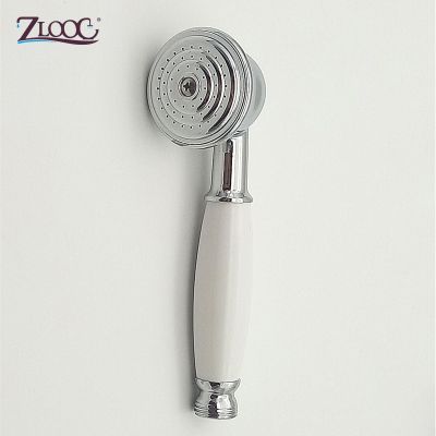 Zloog Victorian Shower Head Metal Chrome Polished Telephone Style Bathroom Shower for Faucet Tap Showerheads