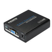 AM-9330 Portable VGA to HDMI 4Kx2K Metal Scaling Converter Box VGA Switch Adapter