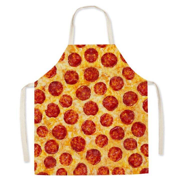 funny-gourmet-pattern-kitchen-apron-male-burger-fries-pizza-pattern-kids-sleeveless-apron-household-cleaning-tool-fartuchy