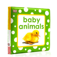 Original and genuine English squeaky Baby Book Baby Animals DK Bathroom Bath Book waterproof phonation Book Childrens English Enlightenment toy book page soft parent-child reading