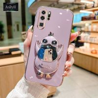 AnDyH New Design Phone Case for Huawei P30 P20 P40 Pro P20 P30 P40 P20 P30 Lite Nova 3e 4e Stereo Duck Mobile Phone Holder Phone Case Fashionable and Comfortable Soft Case with