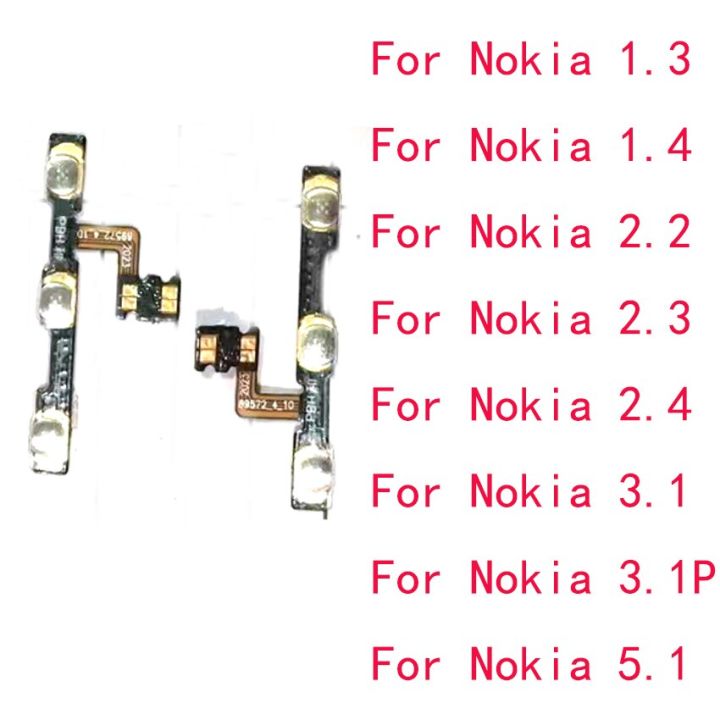 สำหรับ Nokia 1.3 1.4 2.1 2.2 2.3 8.3 2.4 3.1 3.2 3.4 4.2 5.1 5.3 7.1 7.2 Swith ปุ่มเปิดปิด Volume บนสายเคเบิ้ลหลัก