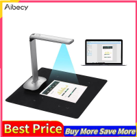 Aibecy F50 พับได้ HD USB ความเร็วสูงหนังสือภาพกล้องบันทึกภาพเครื่องสแกนเนอร์ 15 ล้านพิกเซล A3 &amp; A4 ขนาดการสแกนด้วยแสงสำหรับห้องเรียนห้องสมุดสำนักงานสำหรับ Windows