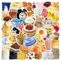 【LZ】 10/30/52pcs Cute Cartoon Stickers Korean Ins Style Food Decals For Fridge Scrapbook Notebook Laptop Waterproof Sticker Kids Toys