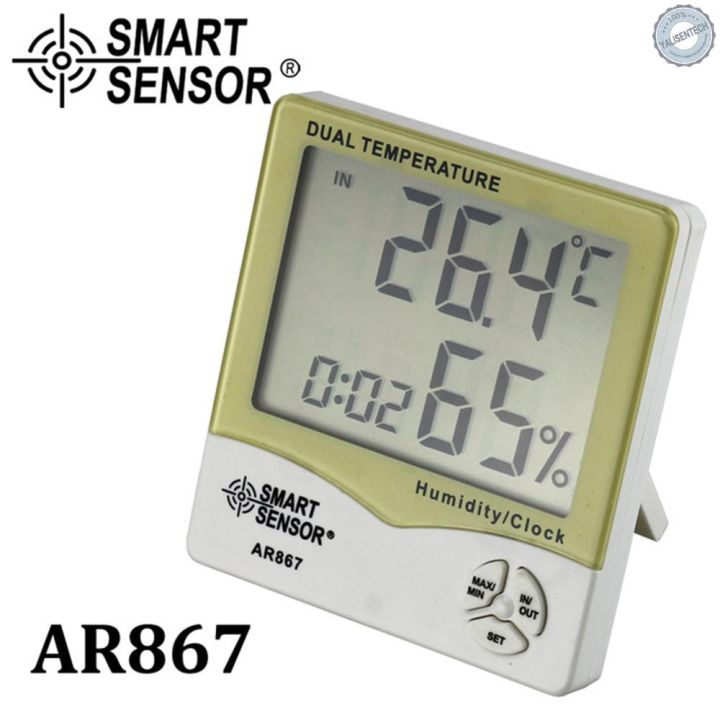 yali-smart-sensor-ar-867-เครื่องวัดอุณหภูมิความชื้นดิจิตอลจอแอลซีดี