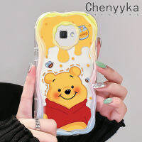 Chenyyyka เคสปลอกสำหรับ Samsung J7นายก J7สำคัญ2 J2หมีน้ำผึ้งสีสันสดใสน่ารักเนื้อครีมนิ่มเคสมือถือกันกระแทกแบบใสที่สร้างสรรค์ปลอกป้องกันซิลิโคนโปร่งใสลายกล้องถ่ายรูป