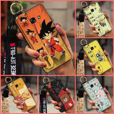 Waterproof Silicone Phone Case For Samsung Galaxy A7 2017/A720 Anti-knock Wristband Soft Cover protective Durable Cute