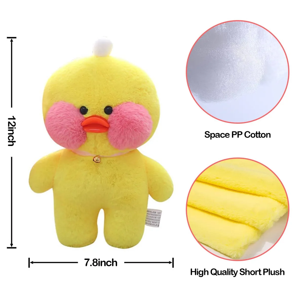 30Cm Plush Pato Lalafanfan Duck Soft Toy Kawaii Stuffed Paper Duck ...