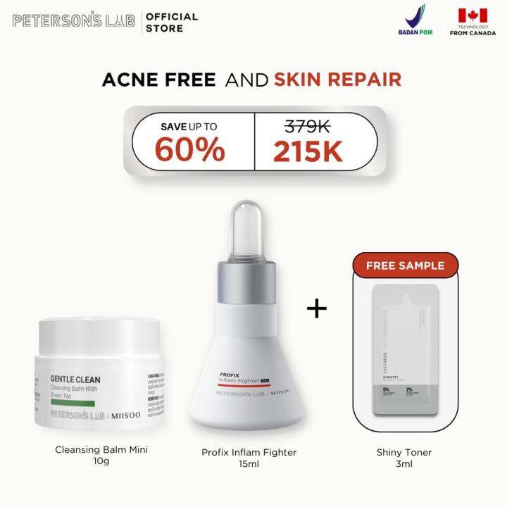 Peterson's Lab Acne Free & Skin Repair Kit Lazada Indonesia