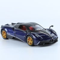 124 Pagani Chinese Dragon โมเดลรถสปอร์ตอัลลอยด์จำลองเสียงและแสงหมุนกลับเกียร์สามอุปกรณ์ตกแต่งของเล่นเด็ก ~