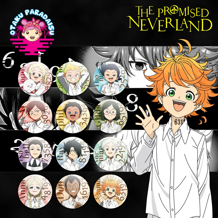 Brooch Badge Anime Promised Neverland