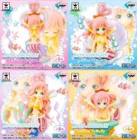 Shirahoshi Set ของแท้ JP แมวทอง - Girlish Banpresto [โมเดลวันพีช] (4 ตัว)