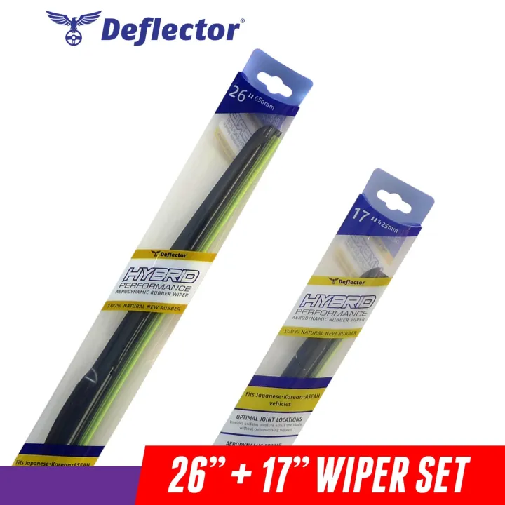 Deflector DHW 171 Series 26 + 17 Hybrid Windshield Wiper Set for Mazda