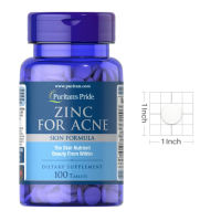 Puritans pride Zinc for Acne ขนาด 100 Tablets