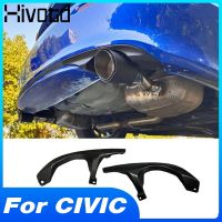 For Honda Civic 11Th 2022 Car Stylings Rear Tail Throat Plastic Muffler Exhaust Pipe Cover Exterior Decoration Essories Parts