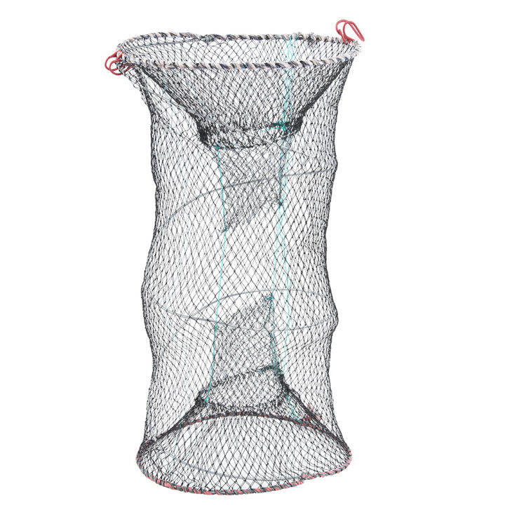 Portable Folding Fishing Net Bait Shrimp Cage Crab Lobster Trap Lures