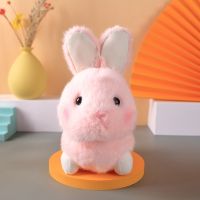 Cute Simulation Long-Haired Electric Pet Can Walk And Talk Easter Plush Stuffed Bunny Educational Interactive Toy For Kids Gifts