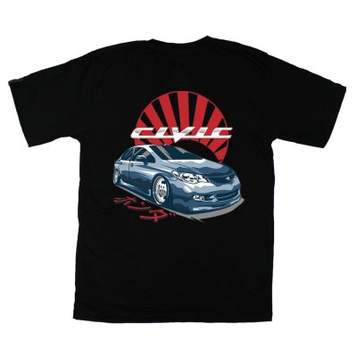 Men Tshirt Jdm Civic Car Print Tshirt Funny Tees Hipster Man