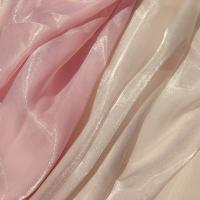 3/5/10m Breeze Shiny Sheer Fabric Thin Lightweight Shimmer Organza Fabric See Through Designer Fabric By the Meter White,Pink