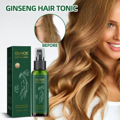 【UClanka】Ginseng Hair Growth Products Fast Growing Hair Essential Oil Beauty Hair Care Prevent Hair Loss Oil Scalp Treatment For Men E0S7