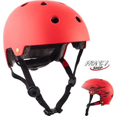 [พร้อมส่ง] หมวกกันน็อคเล่นสเก็ตเล่นสเก็ตบอร์ด สกู๊ตเตอร์ Skating Skateboarding And Scootering Helmet