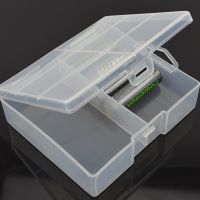 AA Battery Storage Box Case Holder Plastic Transparent Battery Container for Maximum 24 X AA Batteries Organizer Box Case