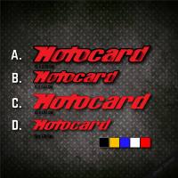 สติกเกอร์ Motocard Kawasakiแต่งรถยนต์ แต่งมอเตอร์ไซค์ หลายขนาด งานตัดสะท้อนแสง