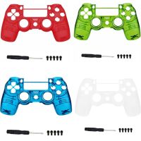 [Enjoy the small store] ใสคริสตัลใสด้านหน้าเชลล์กรณี Faceplate สำหรับ Playstation 4 Pro PS4 Pro JDM 040 JDS 040 Controller