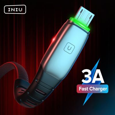 INIU 3.1A Micro USB Cable Fast Charging Microusb Charger Mobile Phone Charge Data Cord For Samsung S7 S6 A7 Xiaomi Redmi Tablet Docks hargers Docks Ch