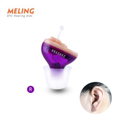 ZZOOI Meling Q10 Hearing Aid Left and Right Ear Hearing Amplifier Elderly Small Mini Convenient Battery Leisure Purple Green