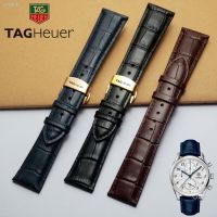 ตอร์ปิโดแท็ก Heuer นาฬิกาพร้อมสำหรับทั้งหญิงและชายหนังแท้ตัวล็อกแบบผีเสื้อรถแข่งดำน้ำที่ F1แท็กลิงคอลลินน์