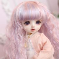 【HOT】♠۞ 1/3 1/4 1/6 1/8 Temperature Bjd Sd Wig Wire Wavy Super Hair