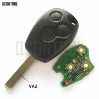 【✔In stock】 haokao5 Qcontrol Kunci Remote Mobil เหมาะสำหรับเรโนลต์ Clio Scenic Kangoo Megane 433Mhz พร้อมชิป Pcf7946 / Pcf7947