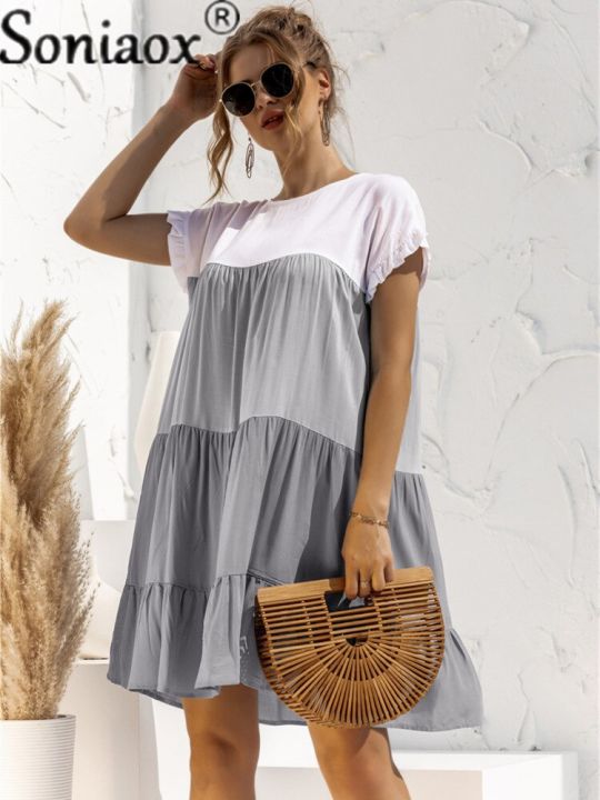 elegant-summer-new-ruffles-short-sleeve-o-neck-loose-dress-2021-new-women-casual-patchwork-color-fashion-mini-vestidos-clothes