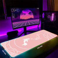 ปลา LED Gaming Mousepads ขนาดใหญ่ Backlight แผ่นรองเม้าส์39.3x19.6in Gamer Mousepad RGB แผ่นรองเม้าส์ Luminous แผ่นรองเม้าส์